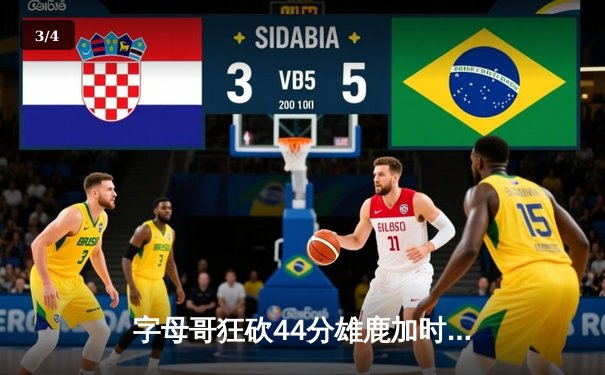 字母哥狂砍44分雄鹿加时险胜篮网，利拉德关键时刻救主 - 3